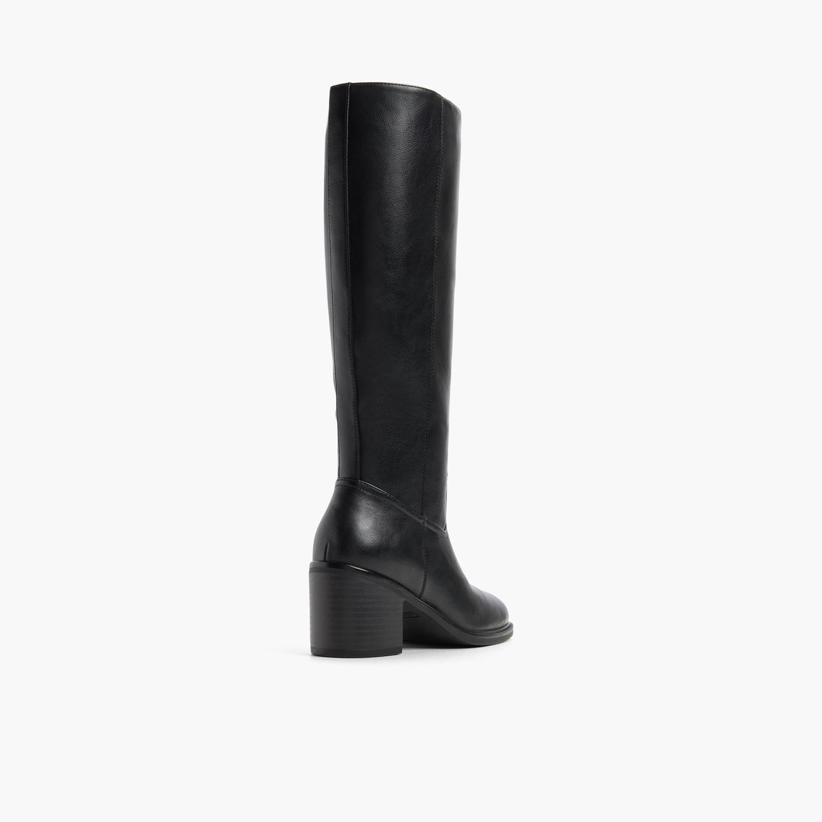 Three-quarter angle of Black Kirae Knee-High Boots's back side