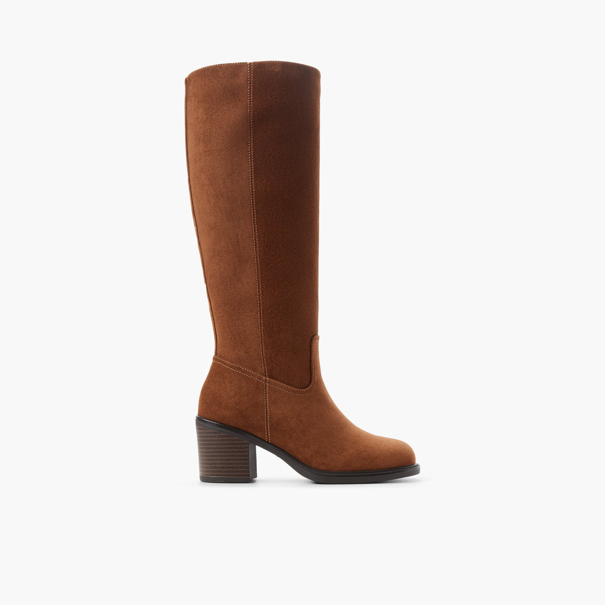 Main View of Cognac Kirae Knee-High Boots for Womens