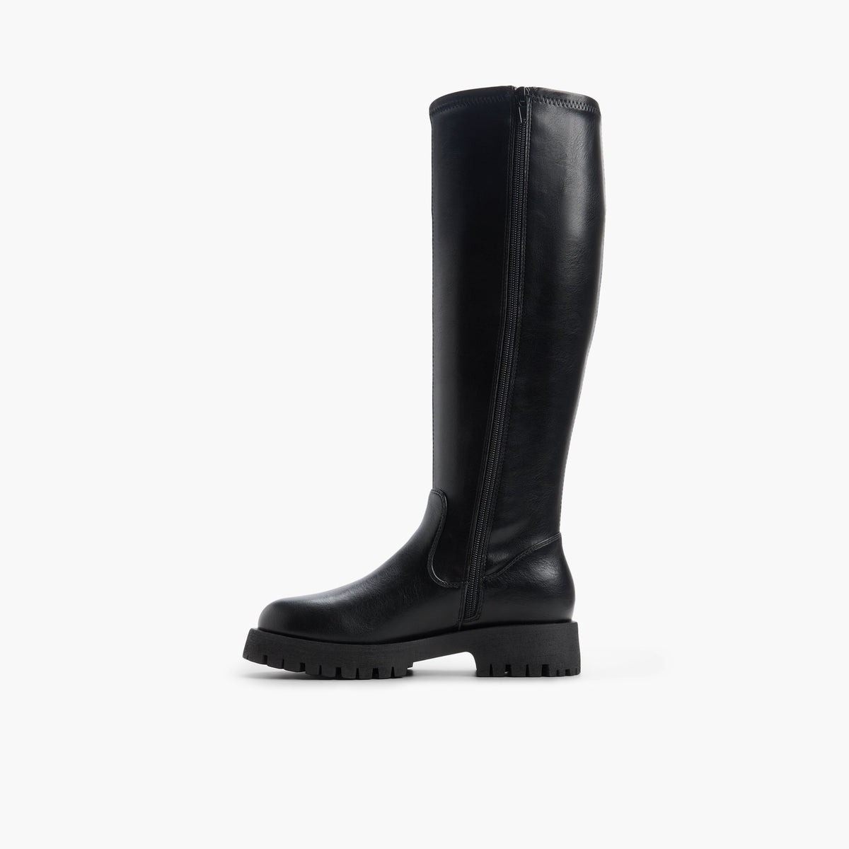 Vue latérale de Noir Irella Bottes hautes
