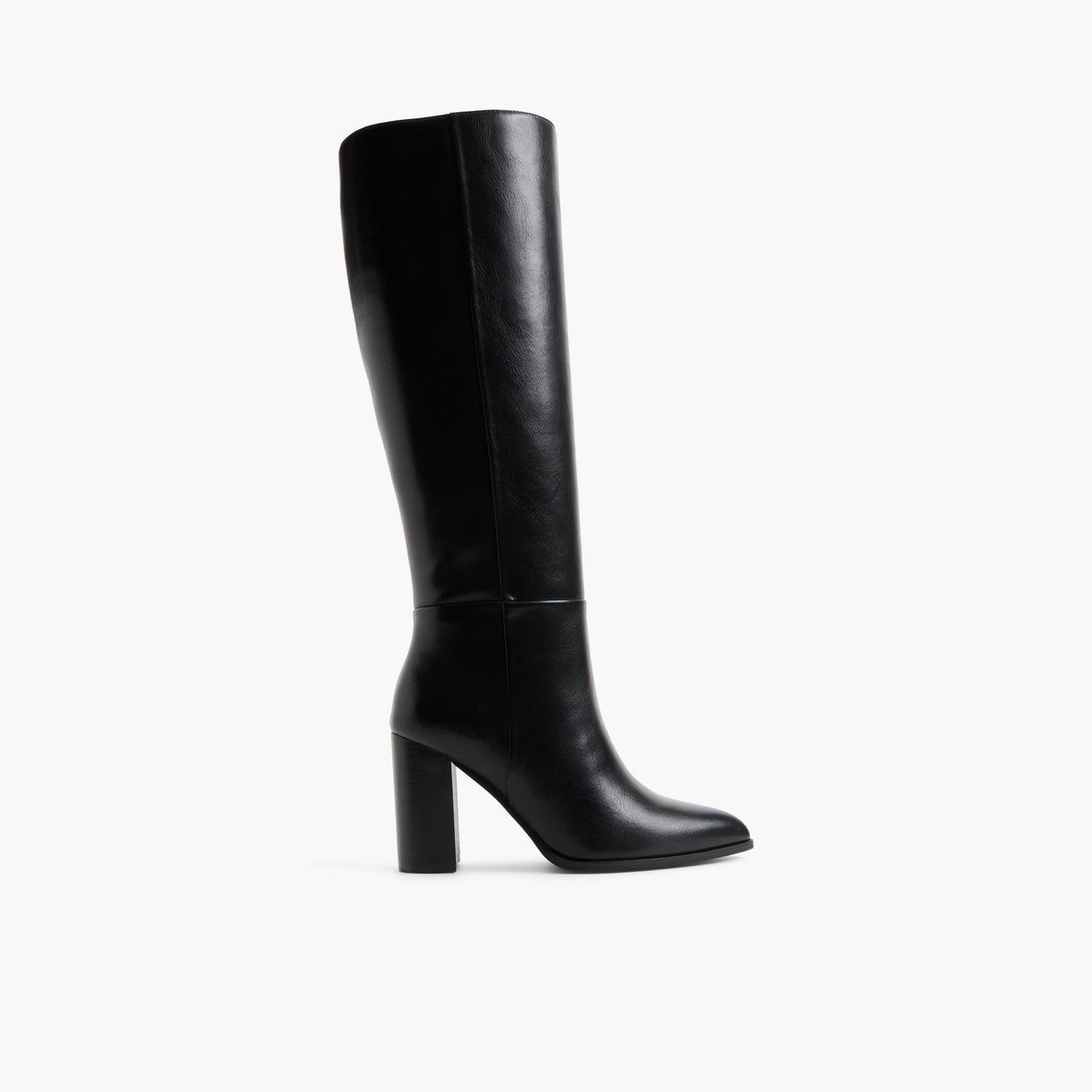 Main View of Black Riiva Knee-High Boots for Womens