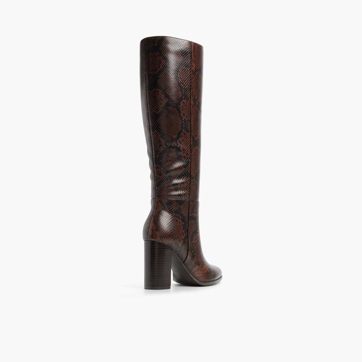 Three-quarter angle of Other brown Riiva Knee-High Boots's back side