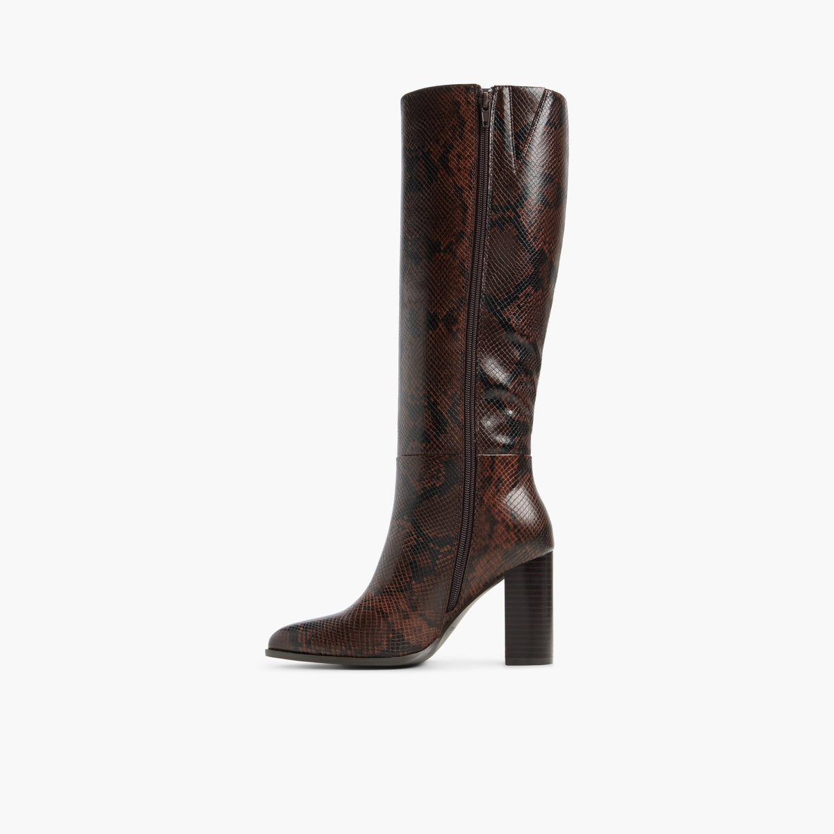 Side view of Other brown Riiva Knee-High Boots