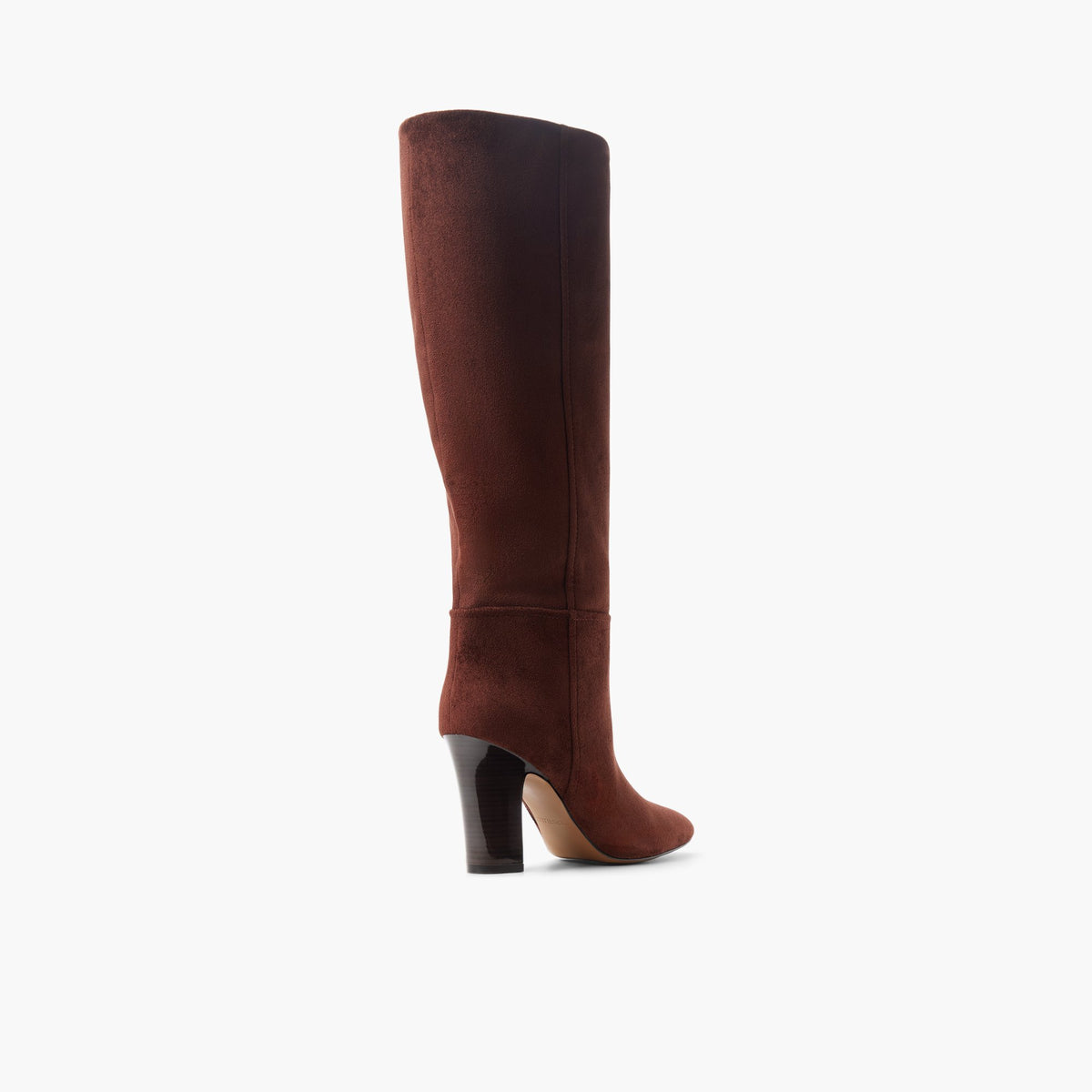Three-quarter angle of Medium brown Nyelle Knee-High Boots's back side