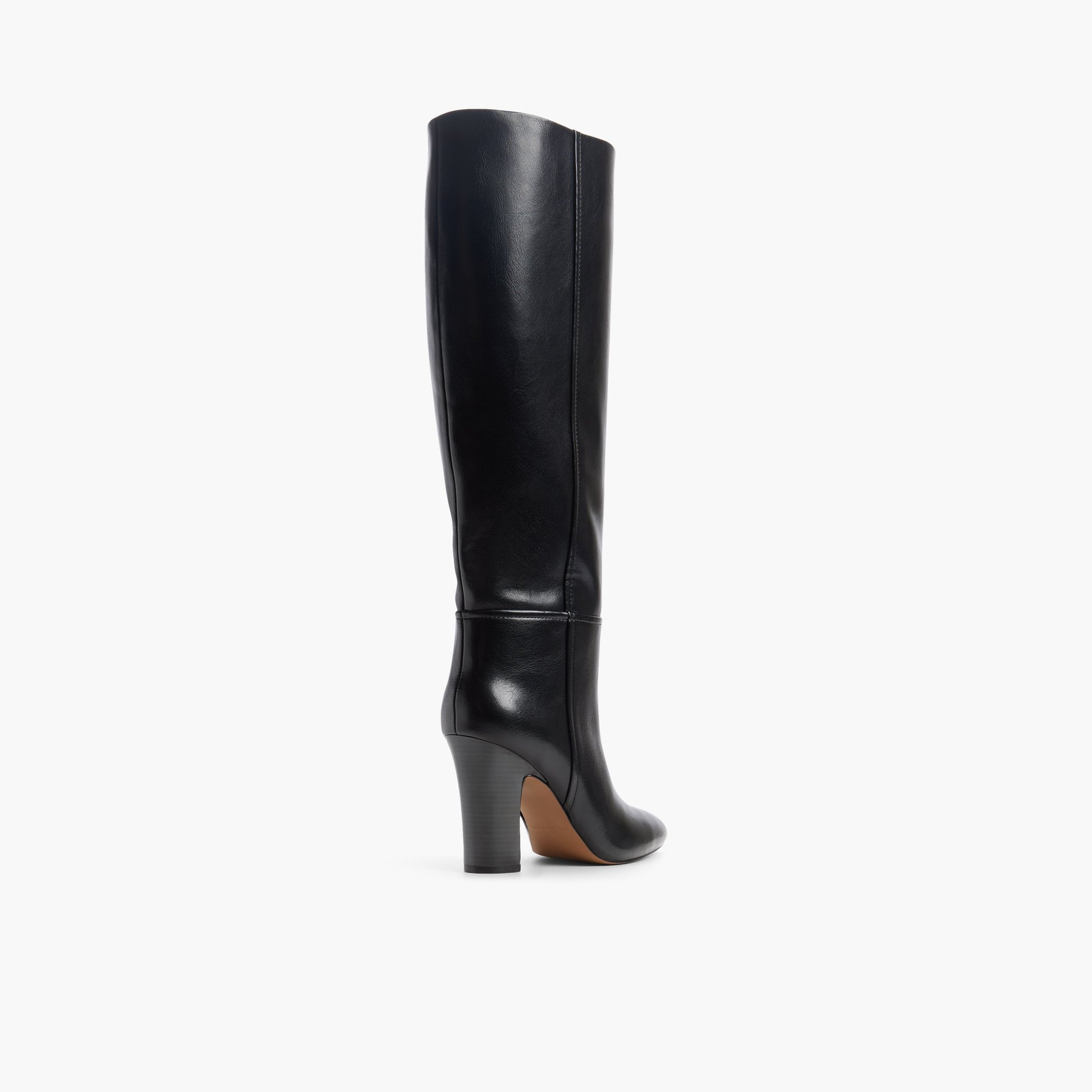 Three-quarter angle of Black Nyelle Knee-High Boots's back side