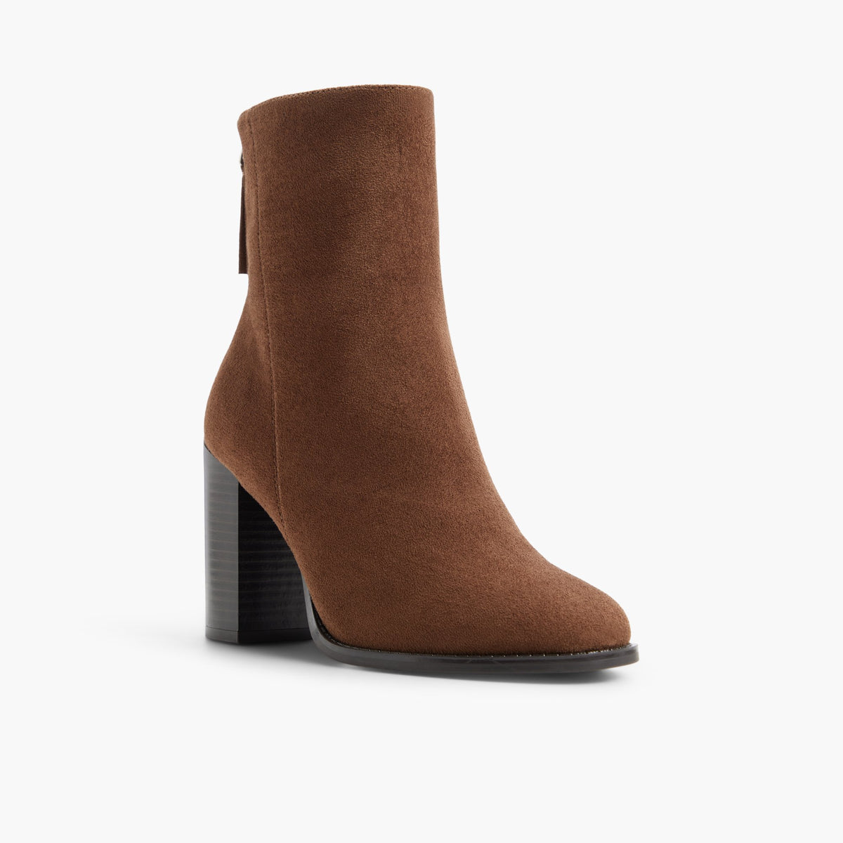 Three-quarter angle of Medium brown Veya Ankle Boots's front side