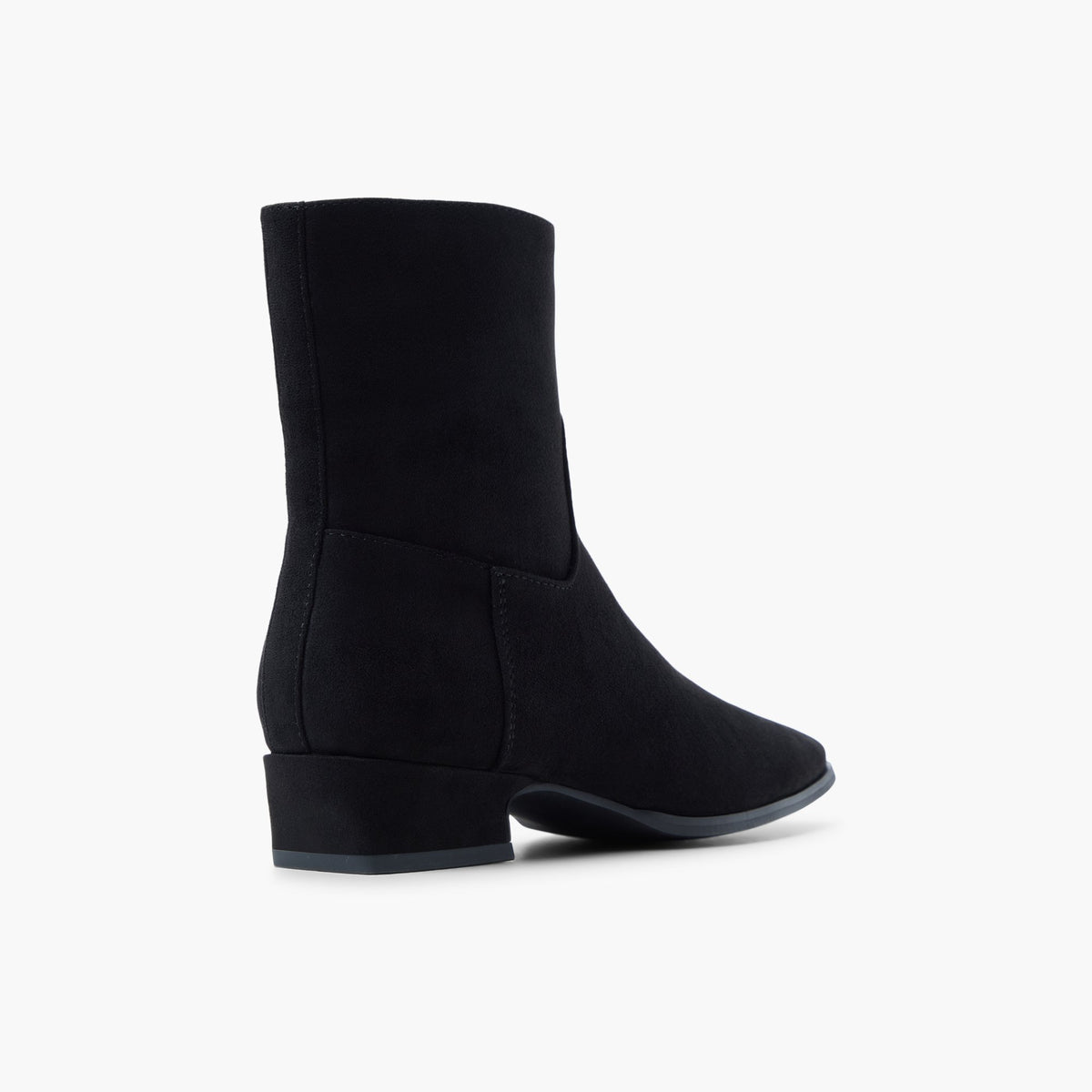 Three-quarter angle of Black Krysten Ankle Boots's back side