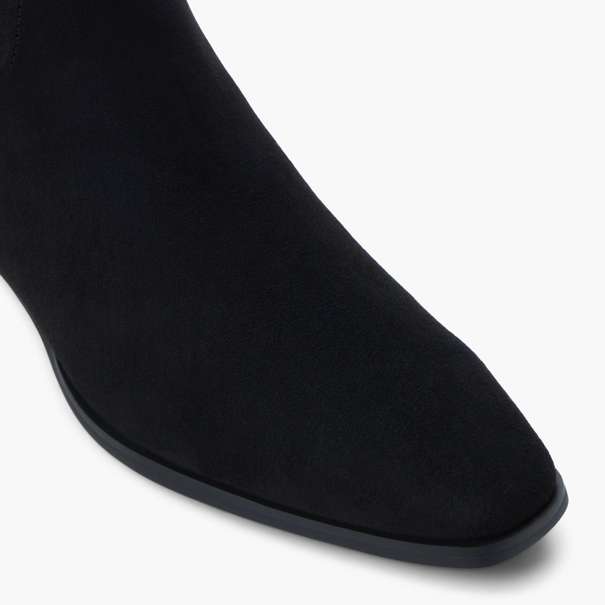 Close-up of the Black Krysten Ankle Boots