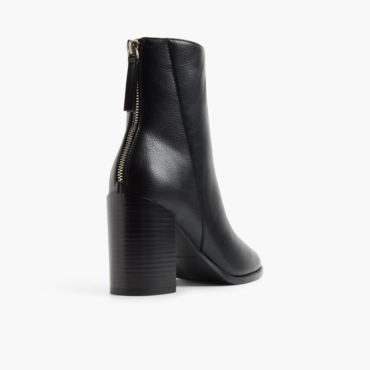 Three-quarter angle of Black Veya Ankle Boots's back side