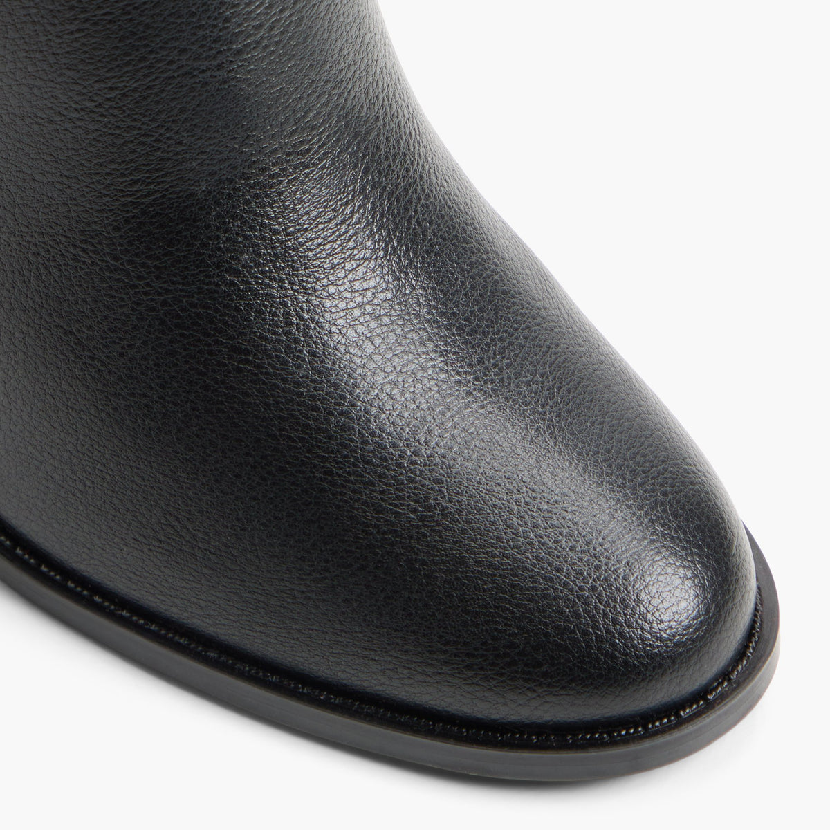 Close-up of the Black Veya Ankle Boots