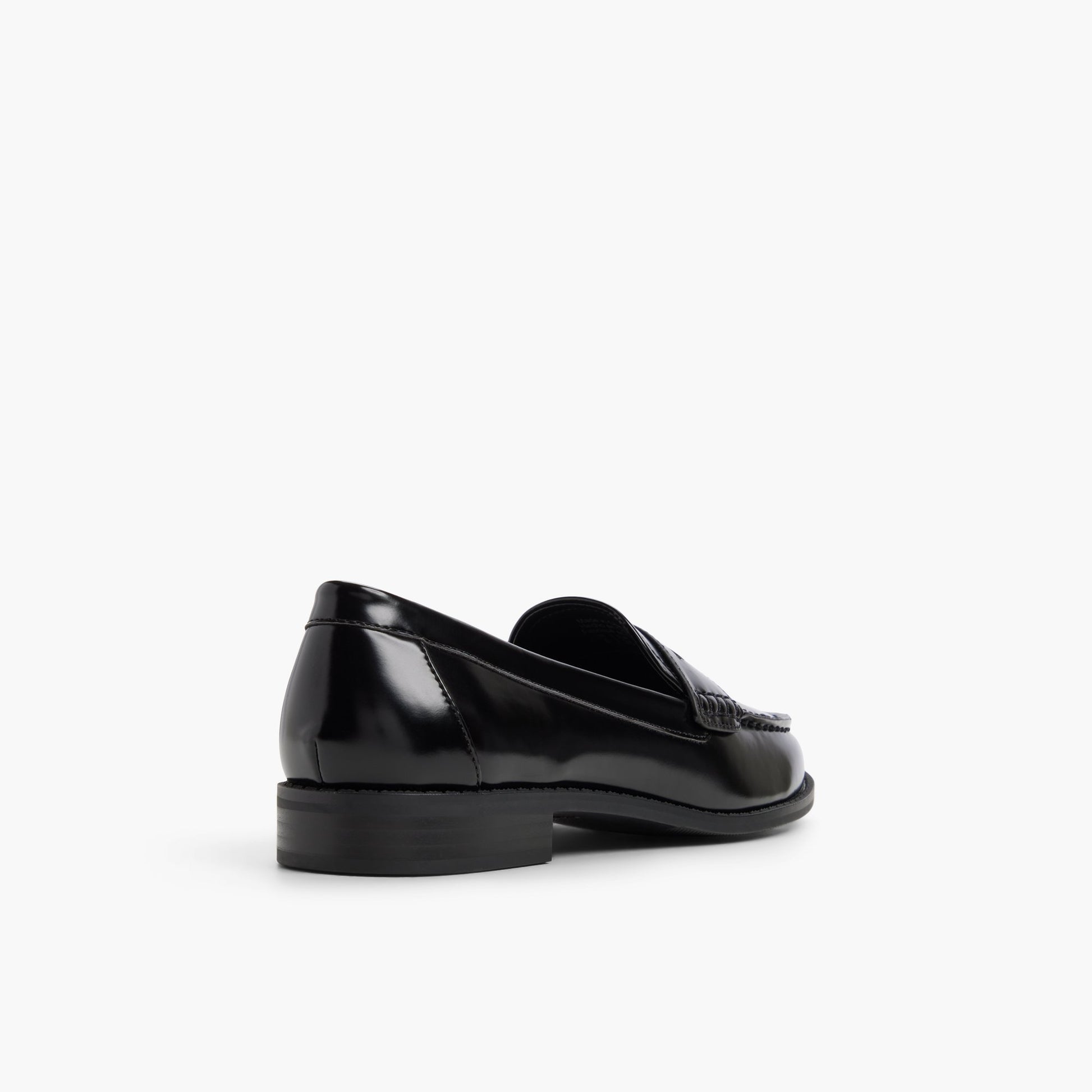 Three-quarter angle of Black Veroniica Loafers's back side