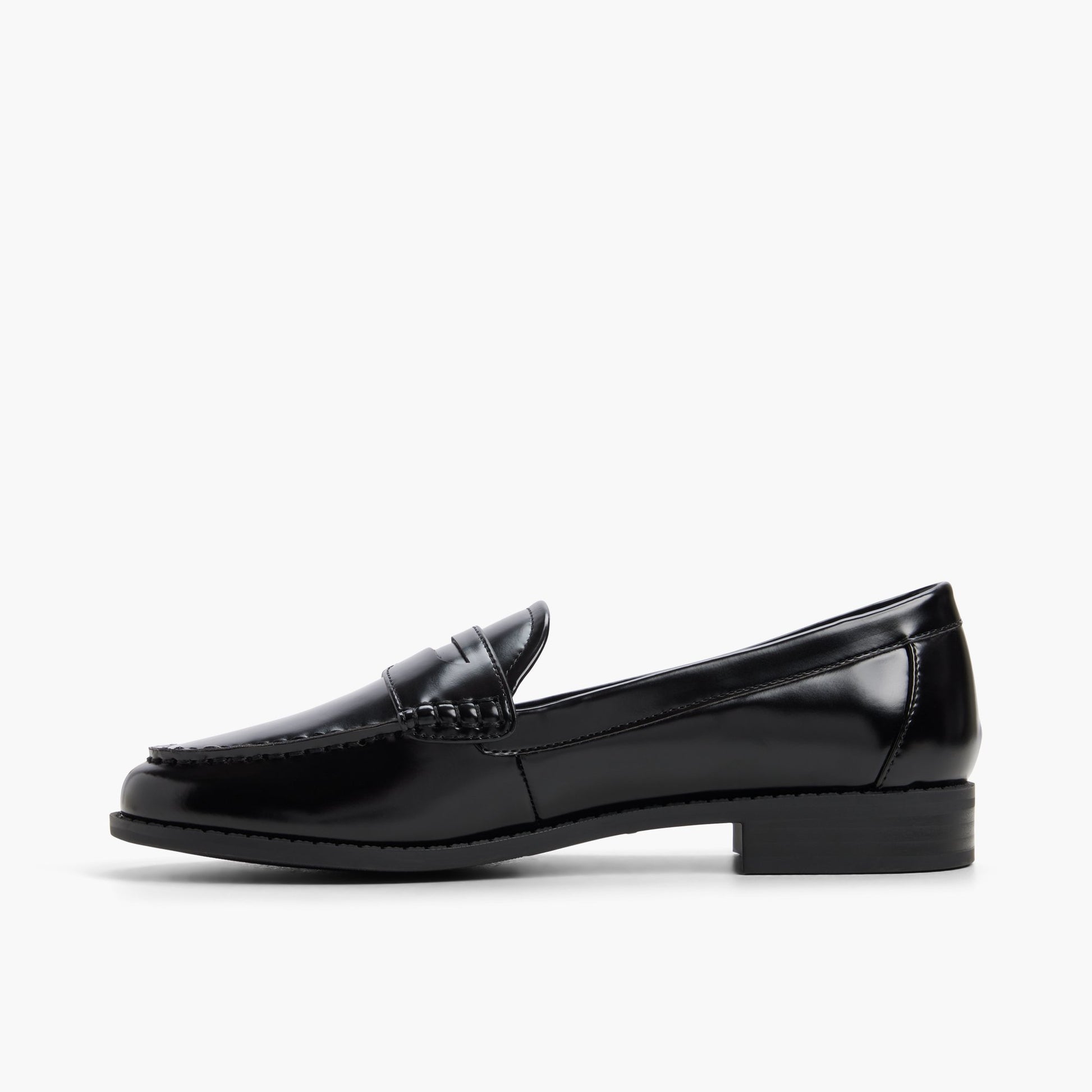 Side view of Black Veroniica Loafers