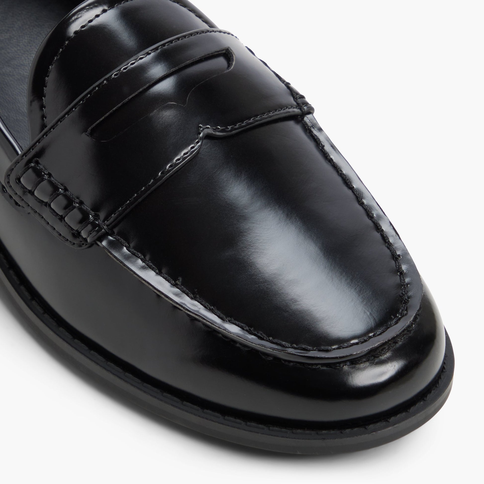 Close-up of the Black Veroniica Loafers