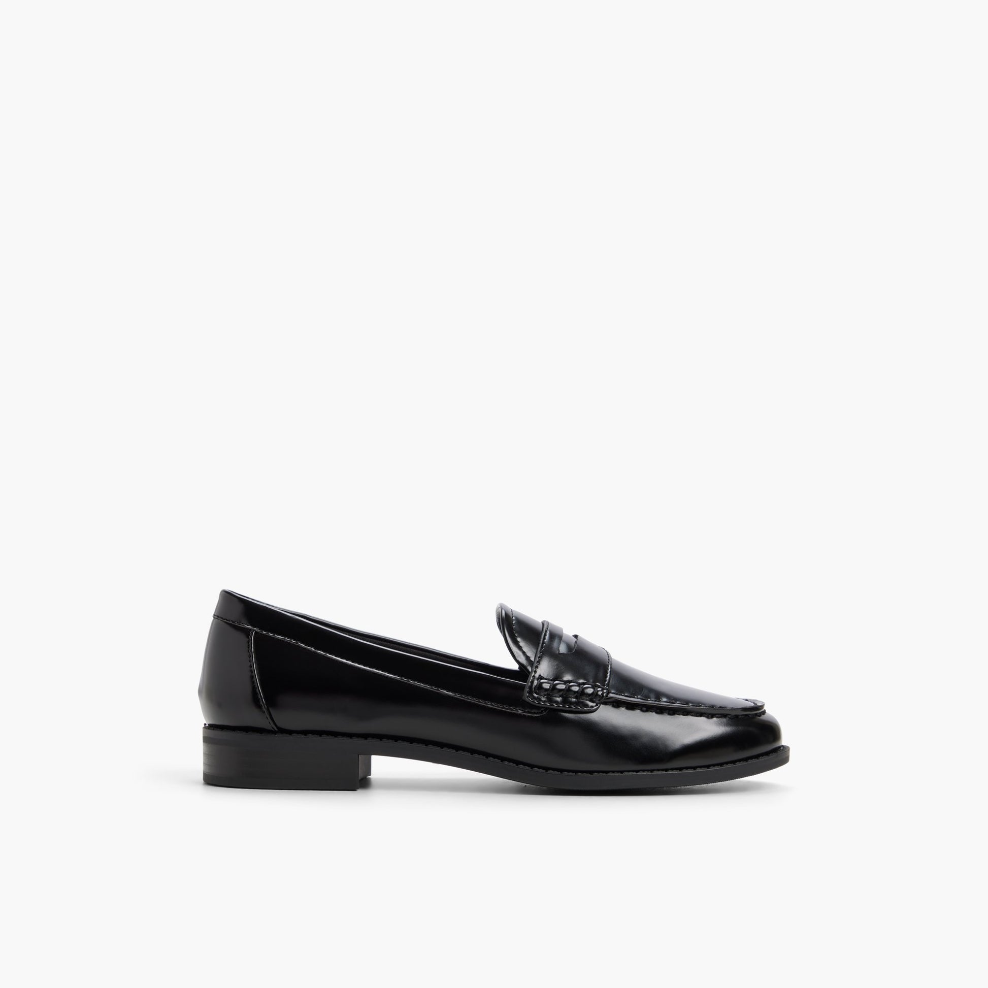 Main View of Black Veroniica Loafers for Womens