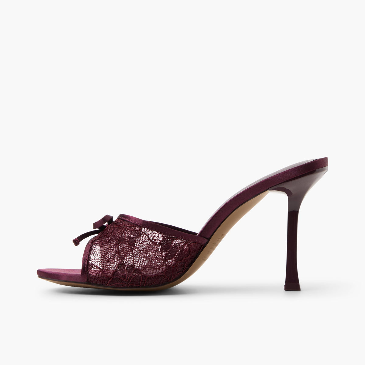 Side view of Bordo Juniee Heeled Mule Sandals