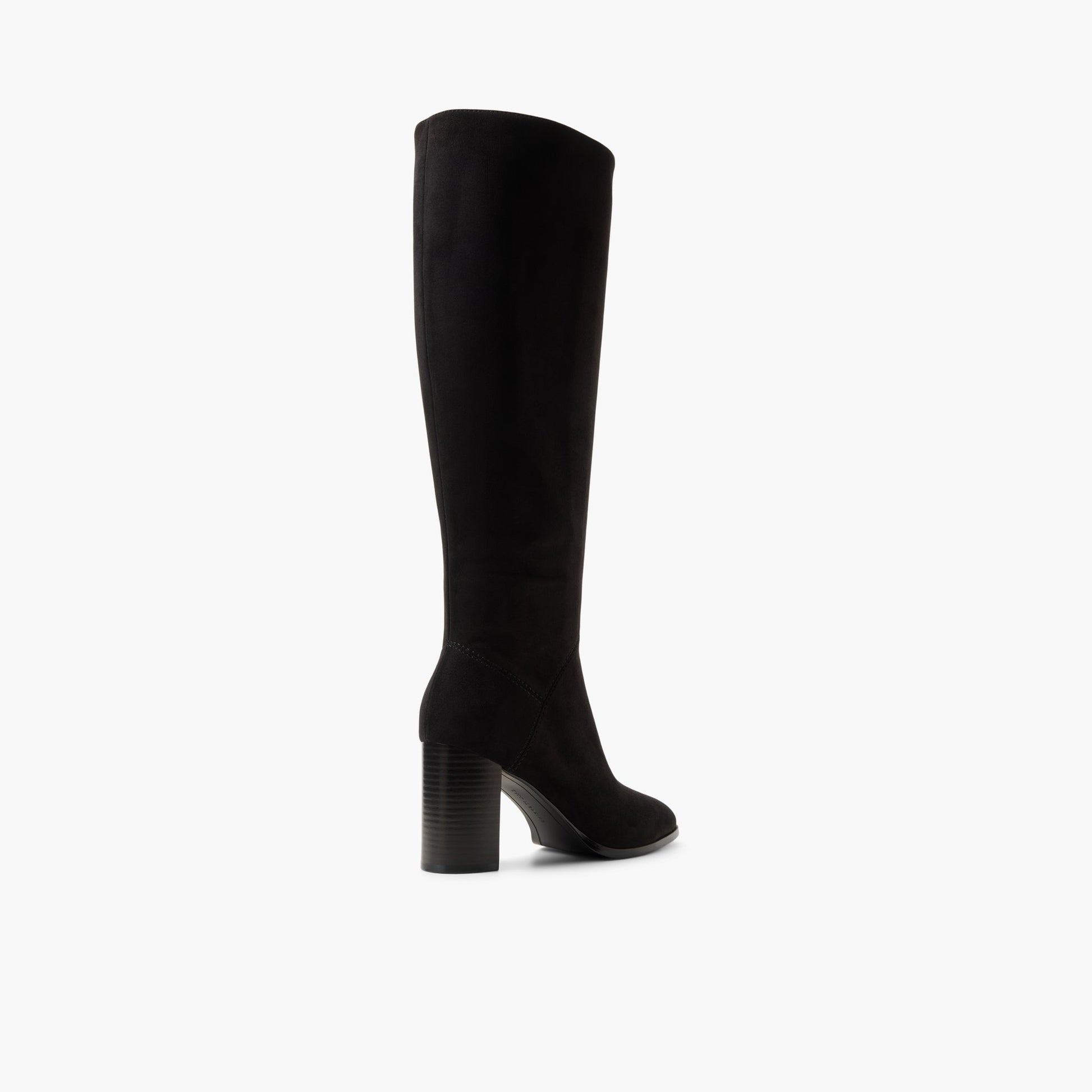 Angle de trois quarts de l'arrière de Noir Siira Bottes hautes