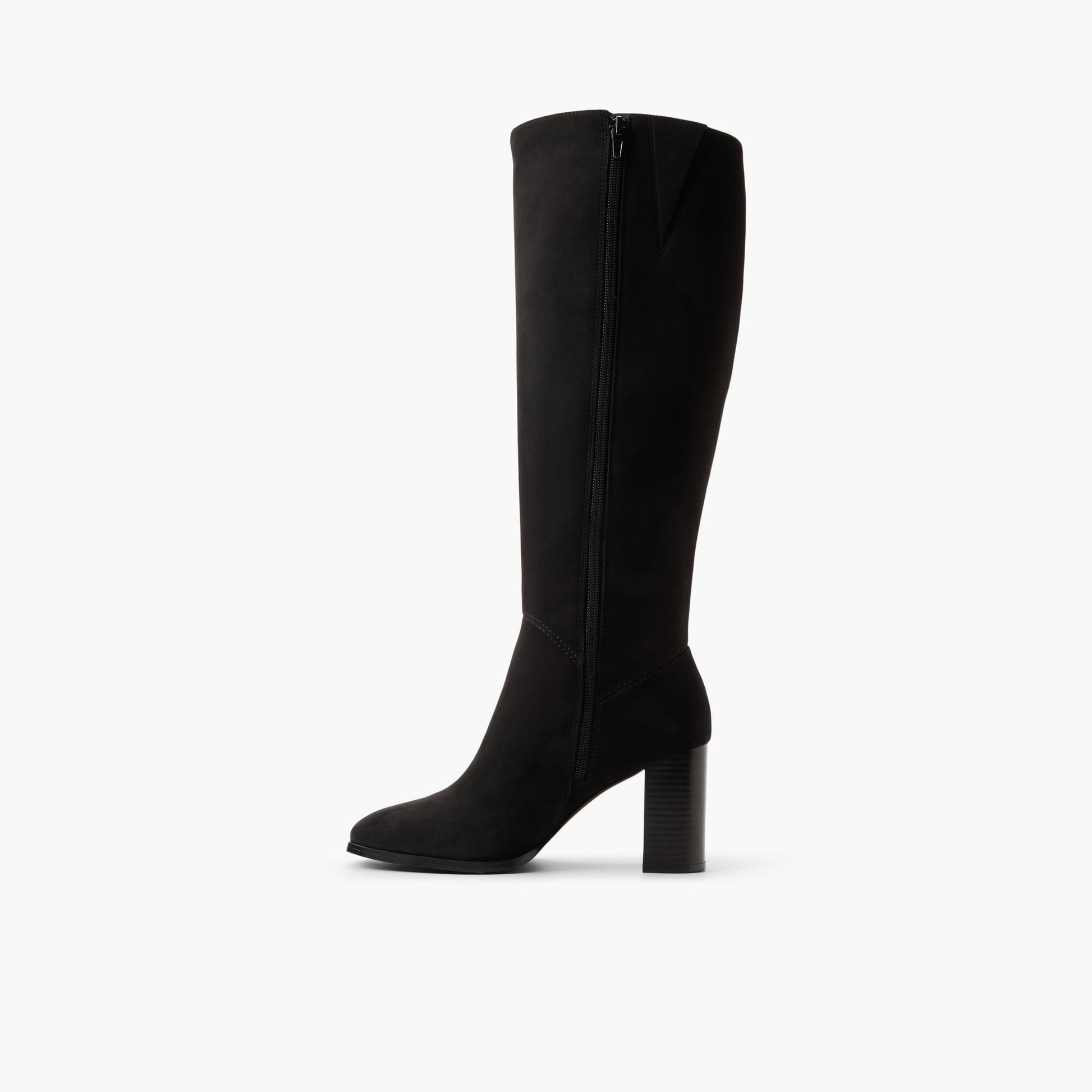 Vue latérale de Noir Siira Bottes hautes