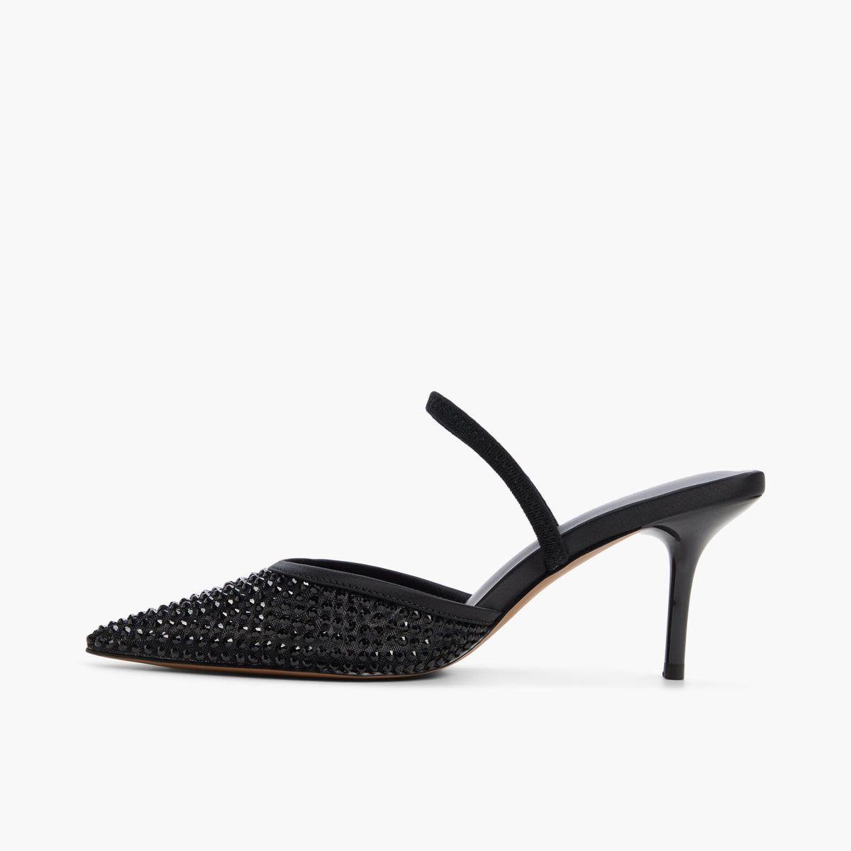 Vue latérale de Autre noir Aven Escarpins à bride arrière