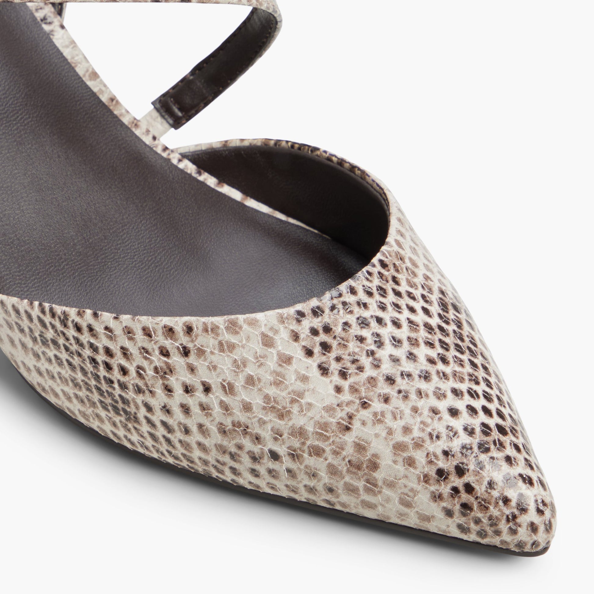 Close-up of the Other medium beige Brianah Strappy Block Heels