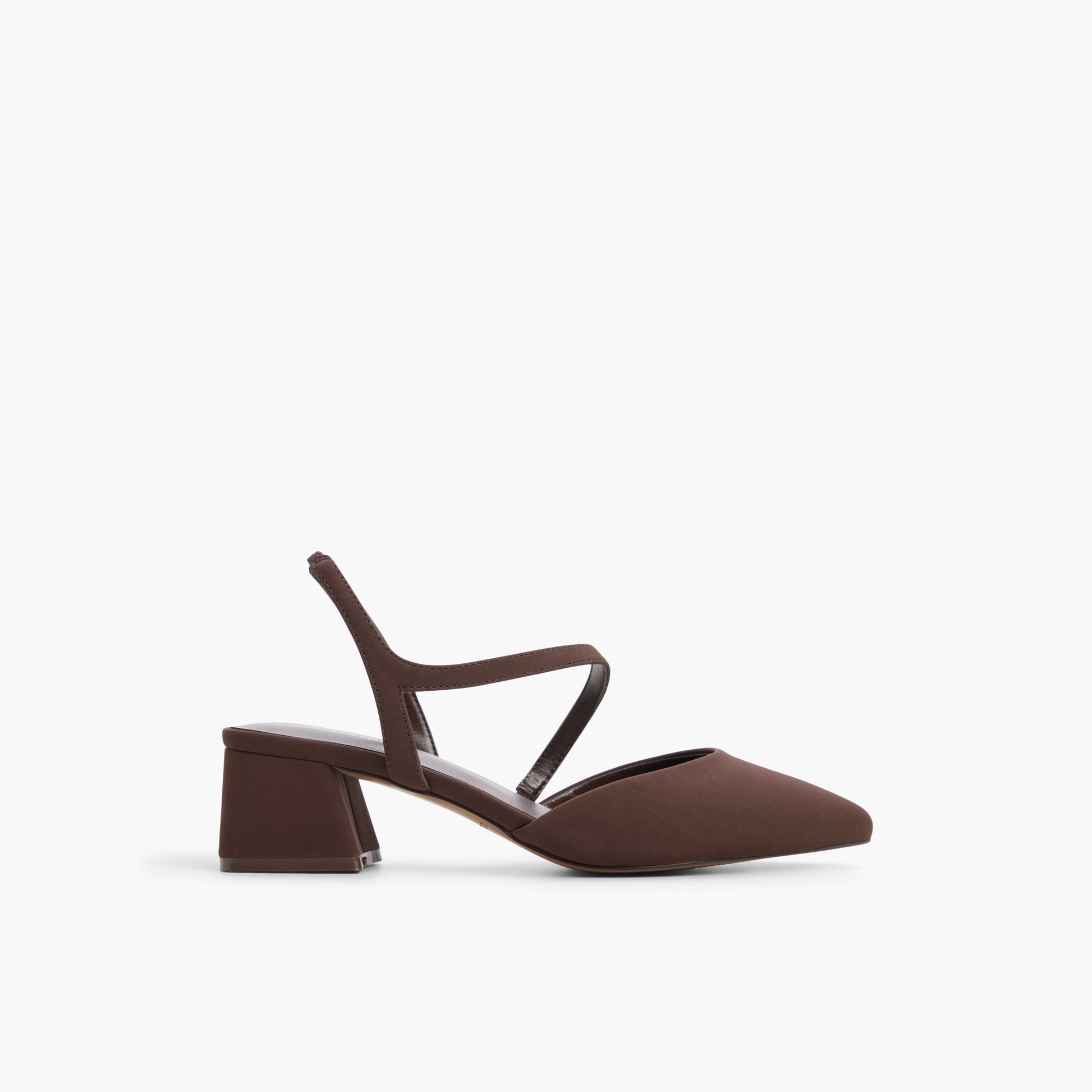 Main View of Medium brown Brianah Strappy Block Heels for Womens