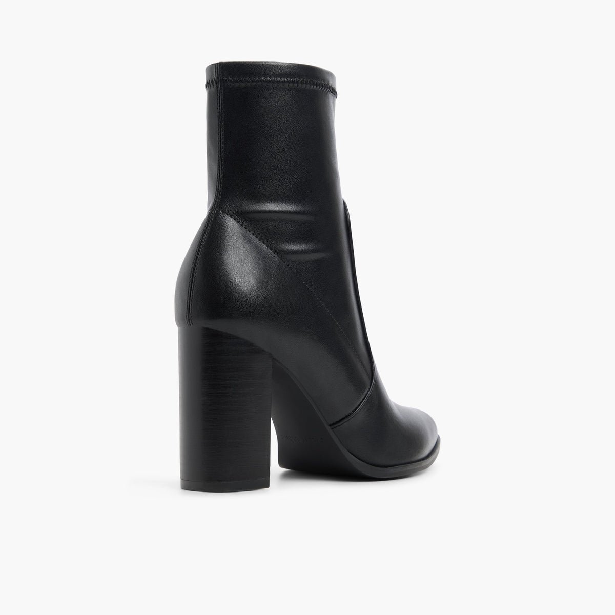 Three-quarter angle of Black Vivy Ankle Boots's back side