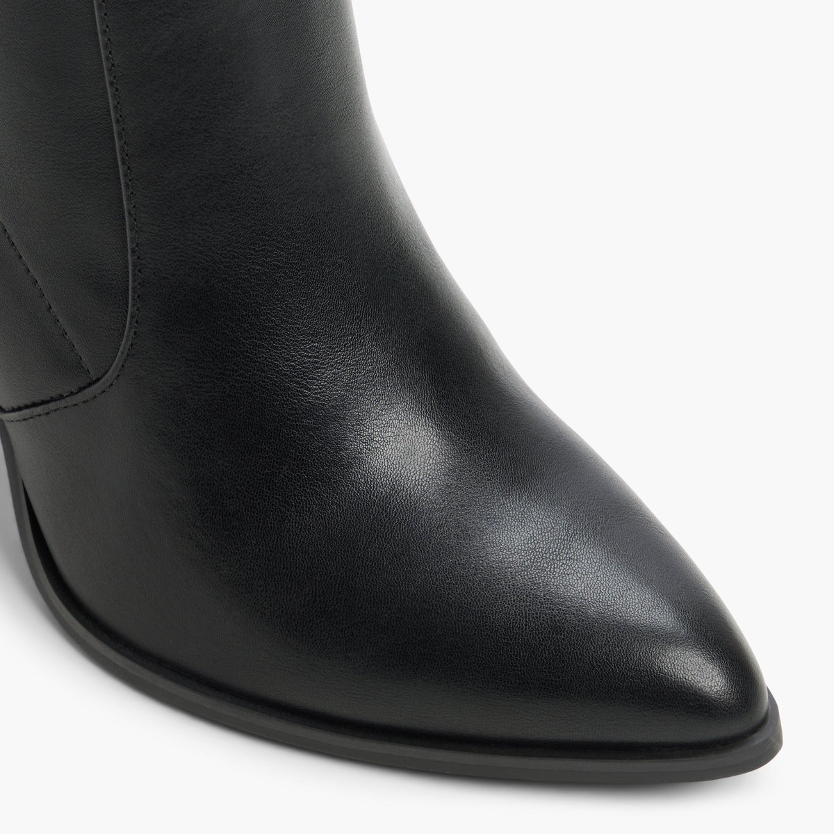 Close-up of the Black Vivy Ankle Boots
