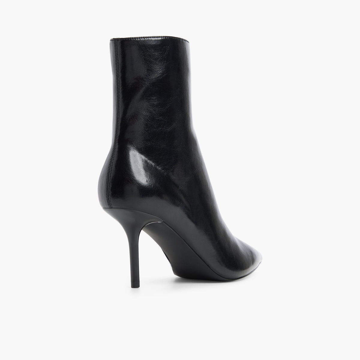 Three-quarter angle of Black Xena Ankle Boots's back side