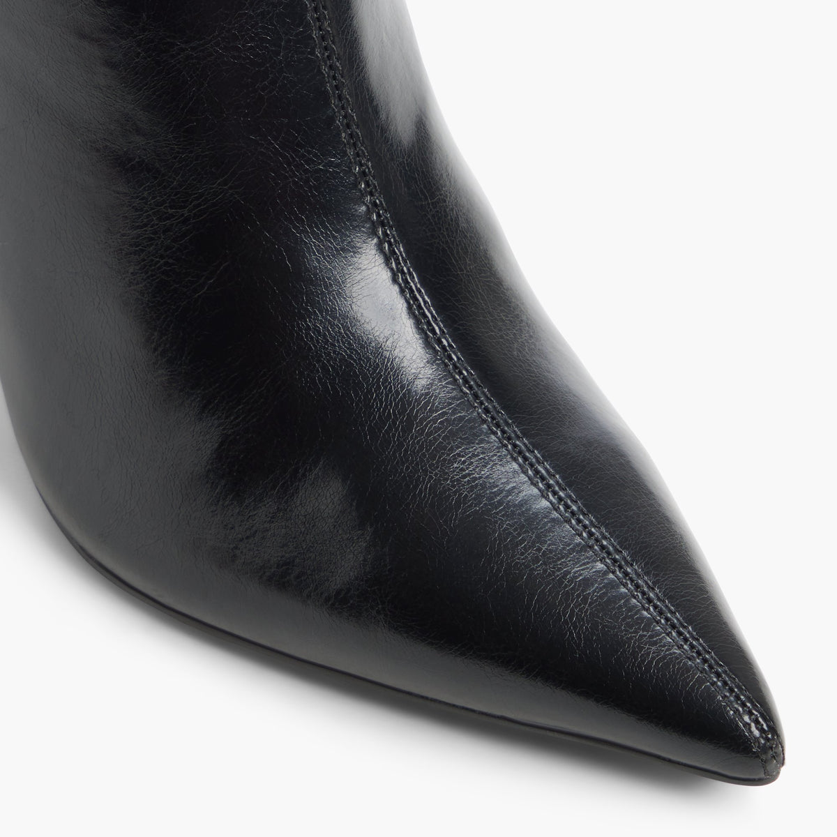 Close-up of the Black Xena Ankle Boots