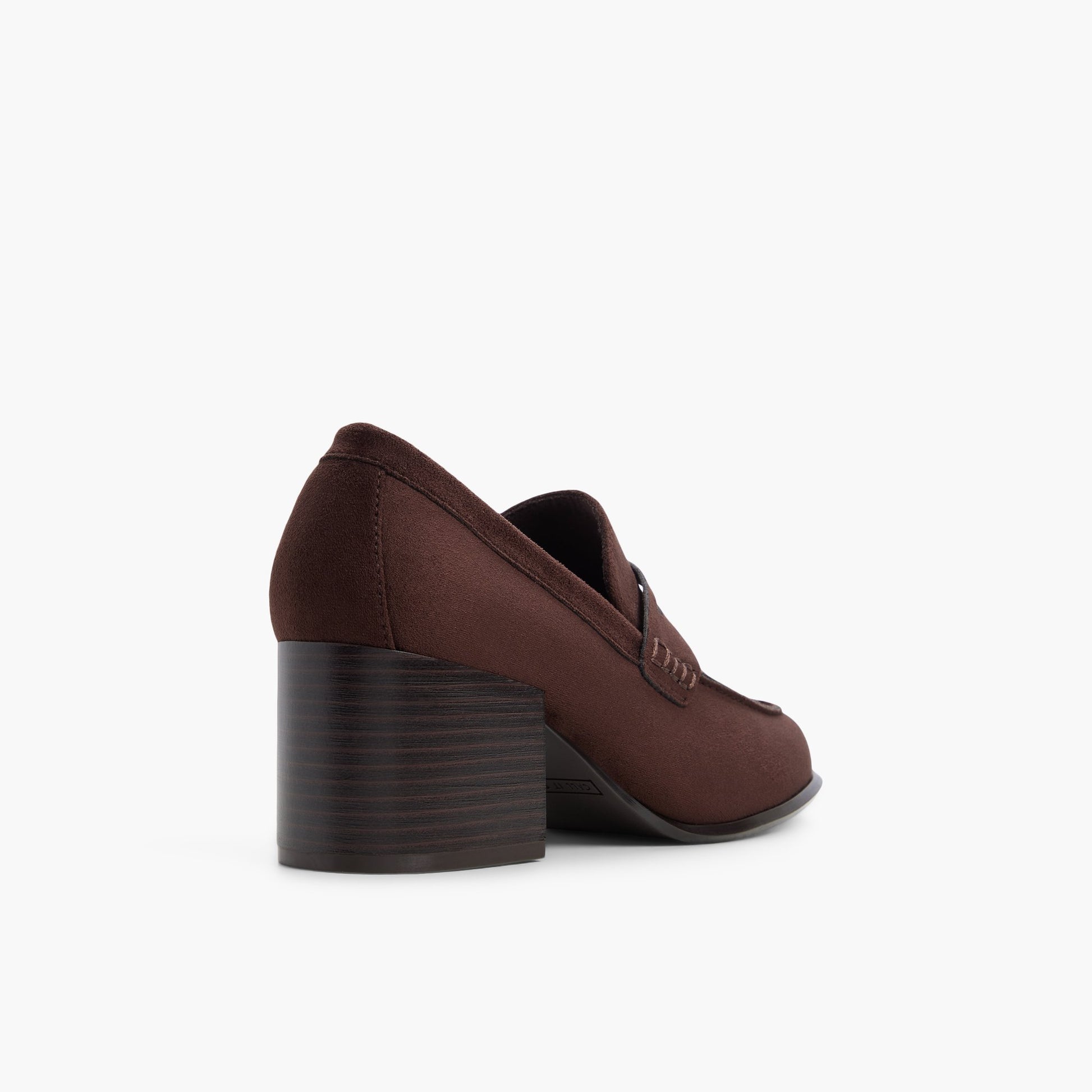 Three-quarter angle of Dark brown Carriie 's back side