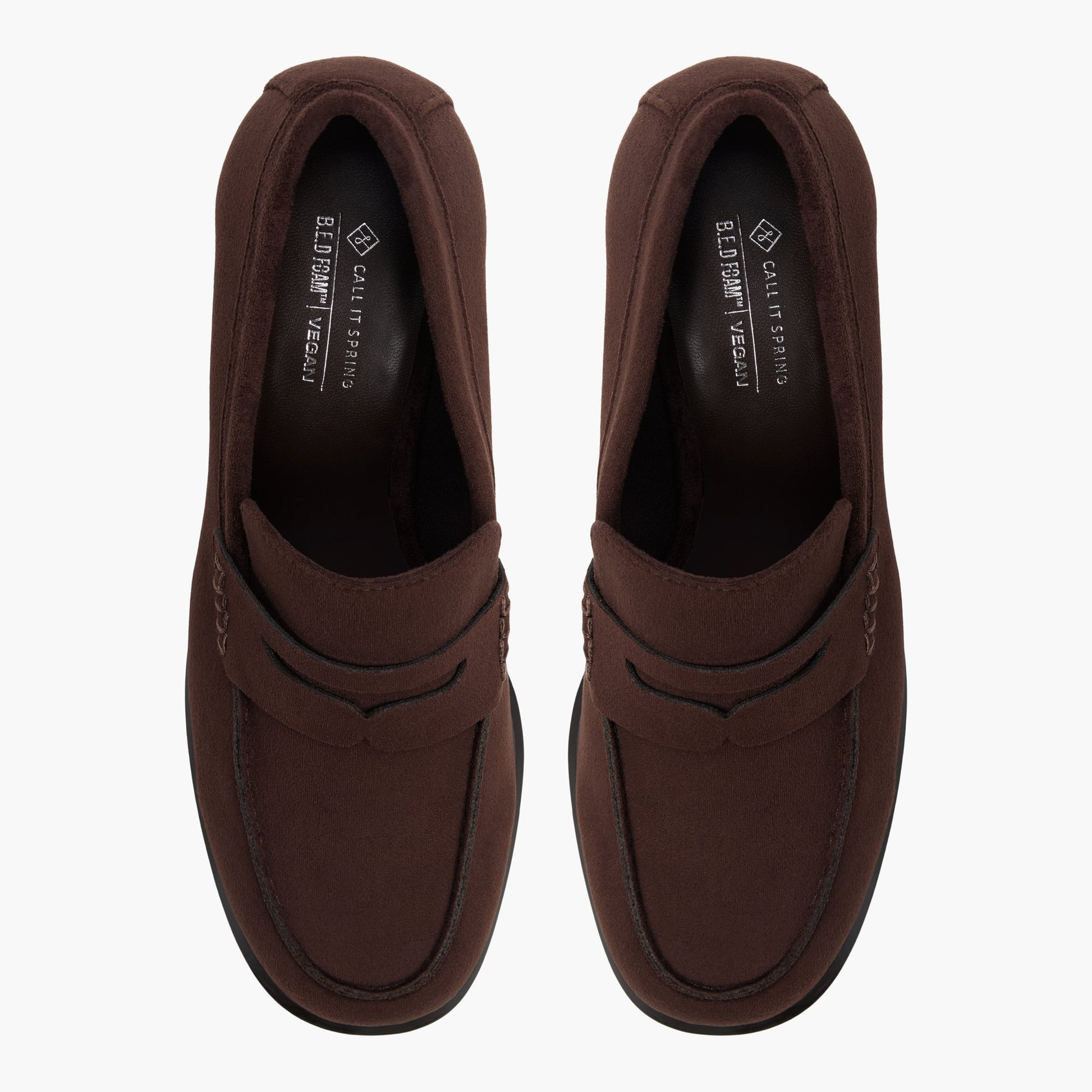 Top-down view of the Dark brown Carriie