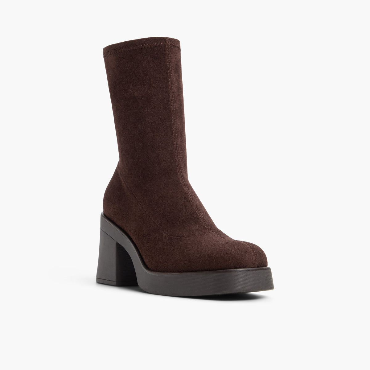 Three-quarter angle of Dark brown Steffanie 's front side