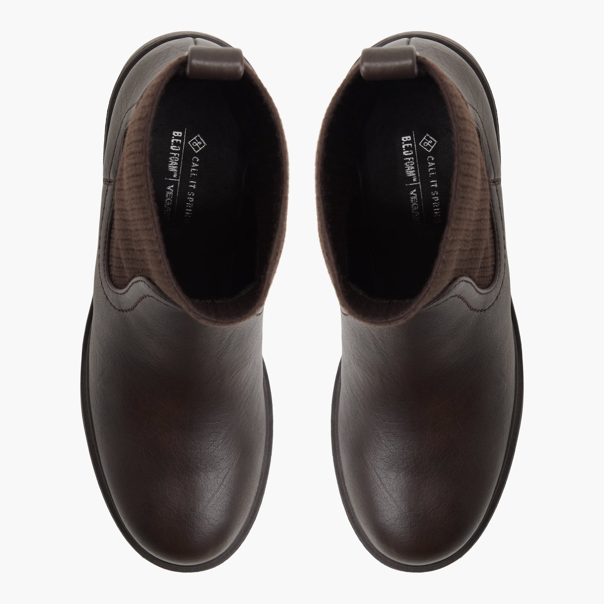 Top-down view of the Dark brown Vienne Chelsea Boots