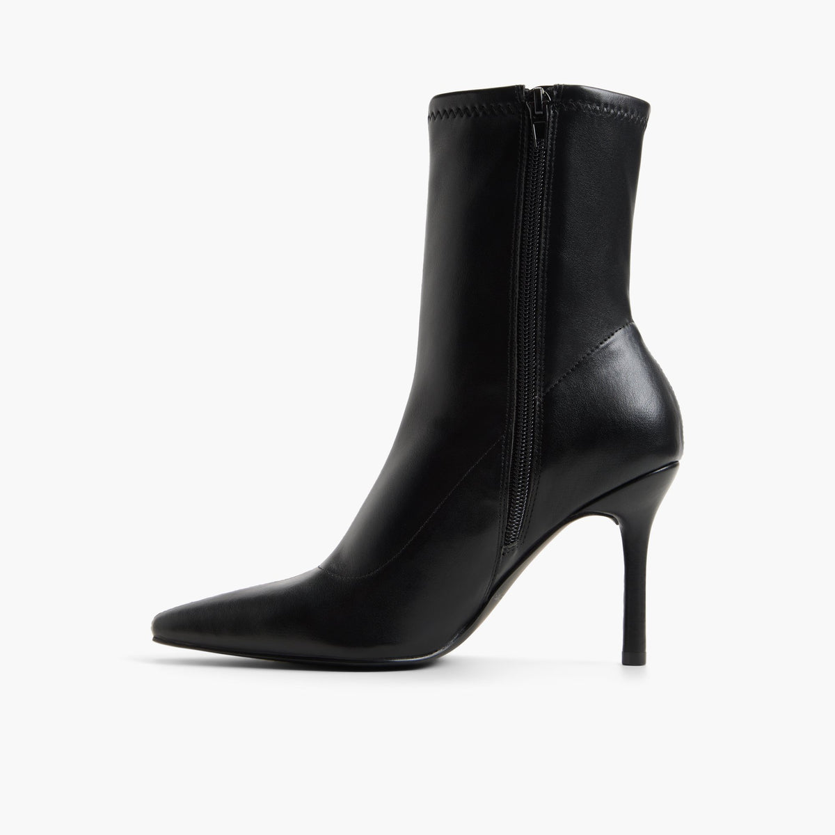 Side view of Black Noira Ankle Boots