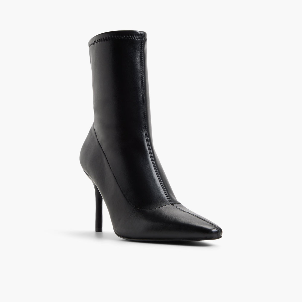 Three-quarter angle of Black Noira Ankle Boots's front side