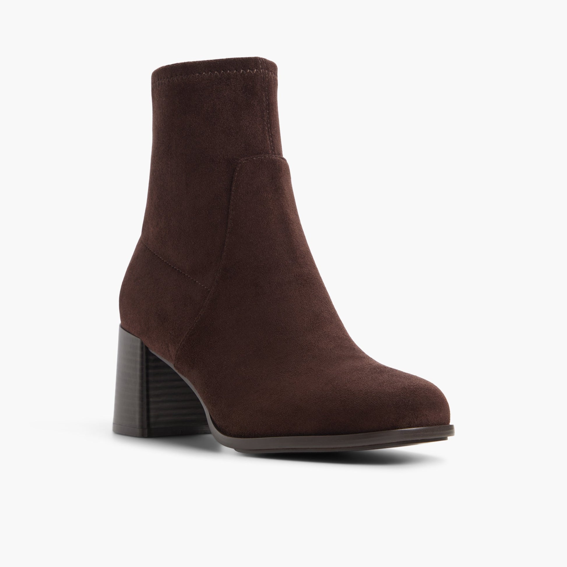 Three-quarter angle of Dark brown Amina 's front side