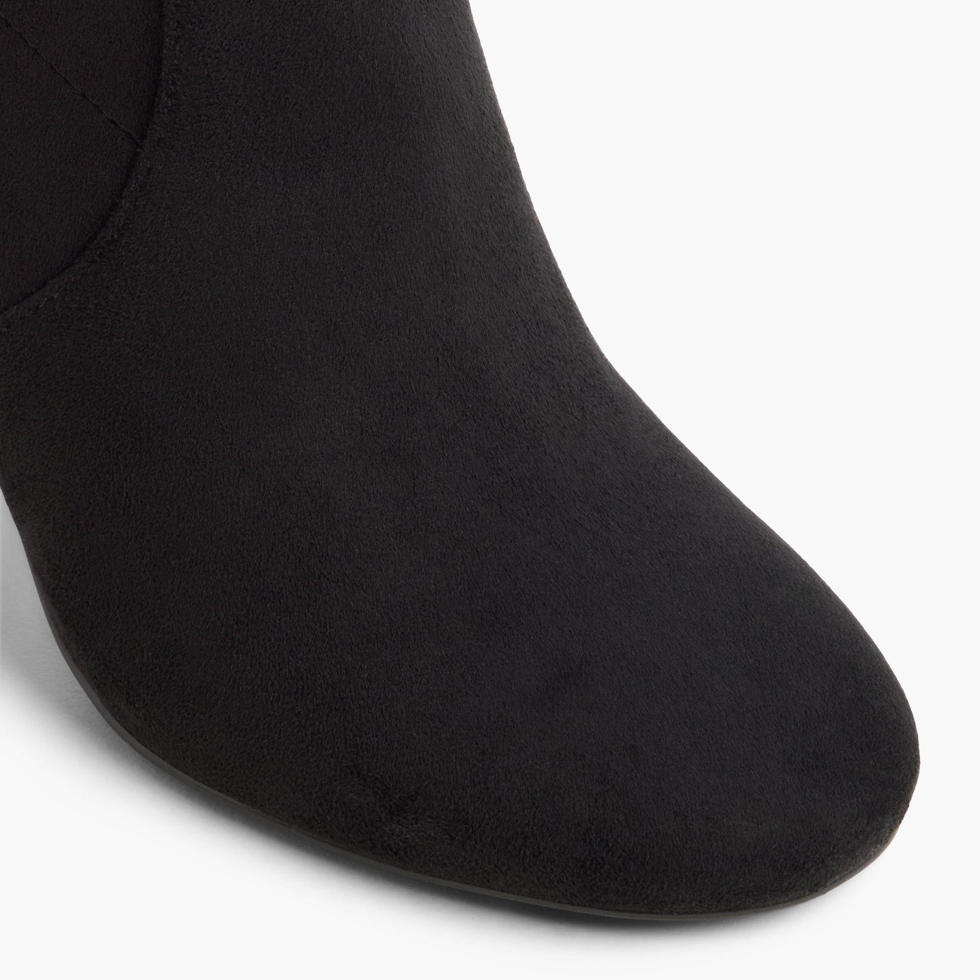 Close-up of the Black Obriah Over-the-Knee Boots