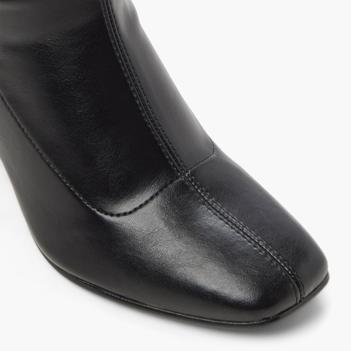 Close-up of the Black Vyra Knee-High Boots