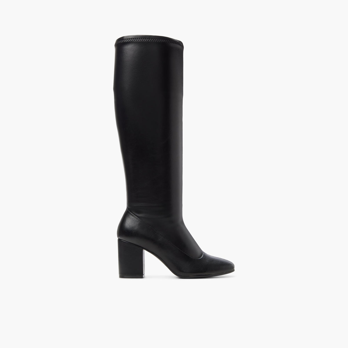 Main View of Black Vyra Knee-High Boots for Womens