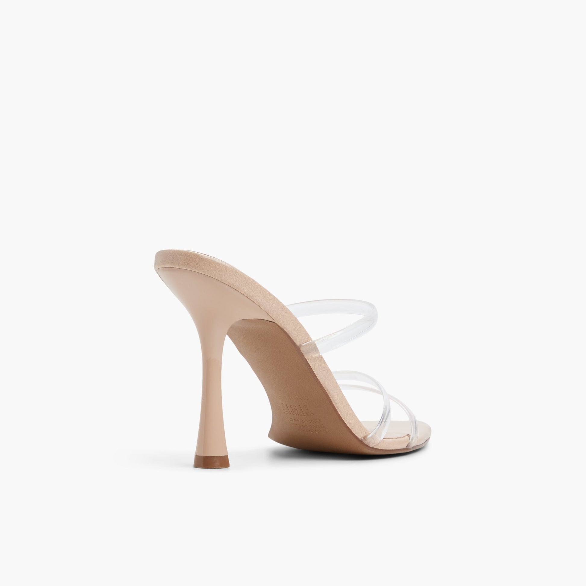 Three-quarter angle of Other beige Celestyne Heeled Mule Sandals's back side