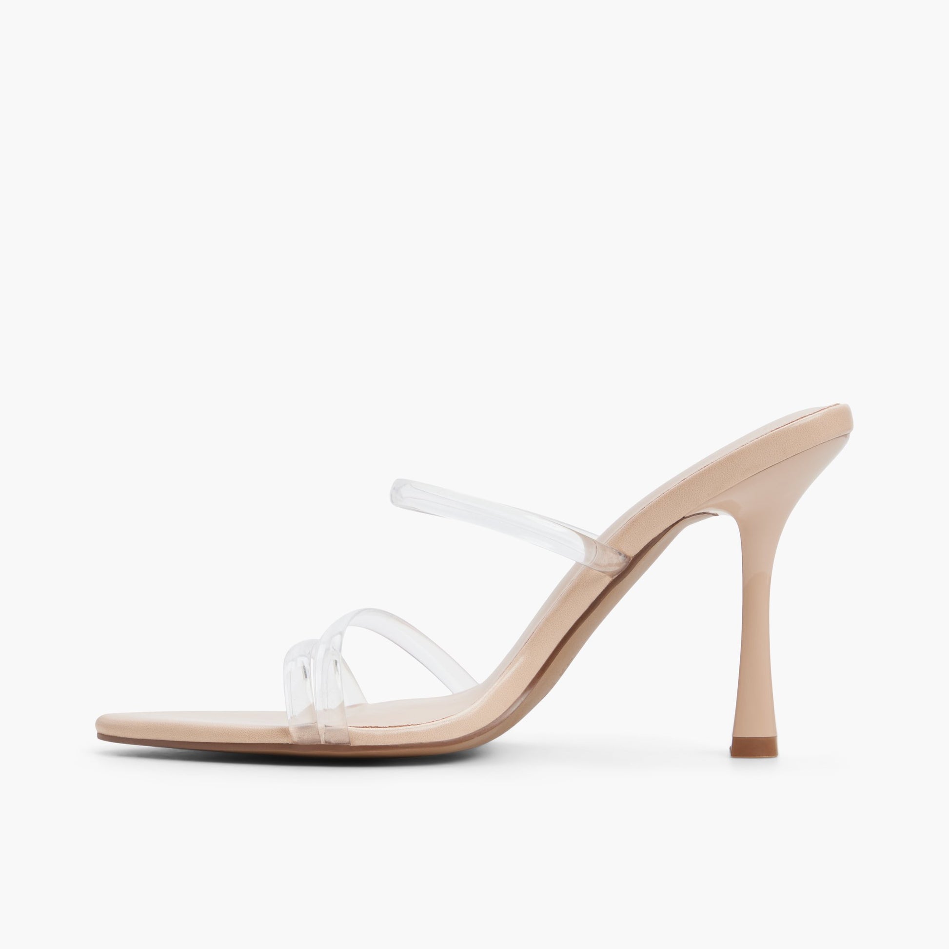 Side view of Other beige Celestyne Heeled Mule Sandals