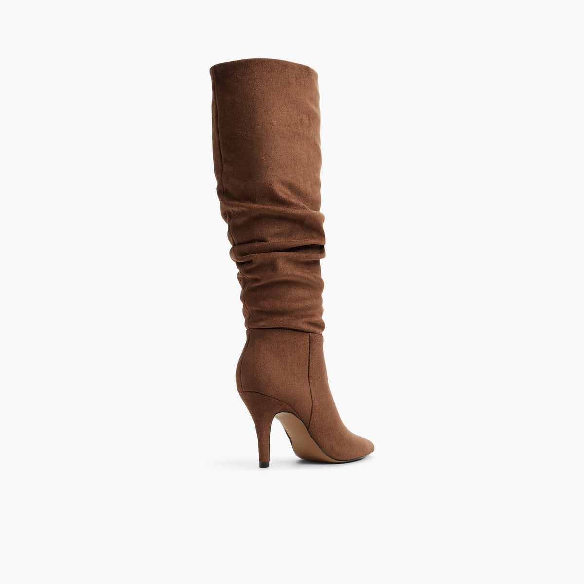 Angle de trois quarts de l'arrière de Brun foncé Ayako Bottes hautes