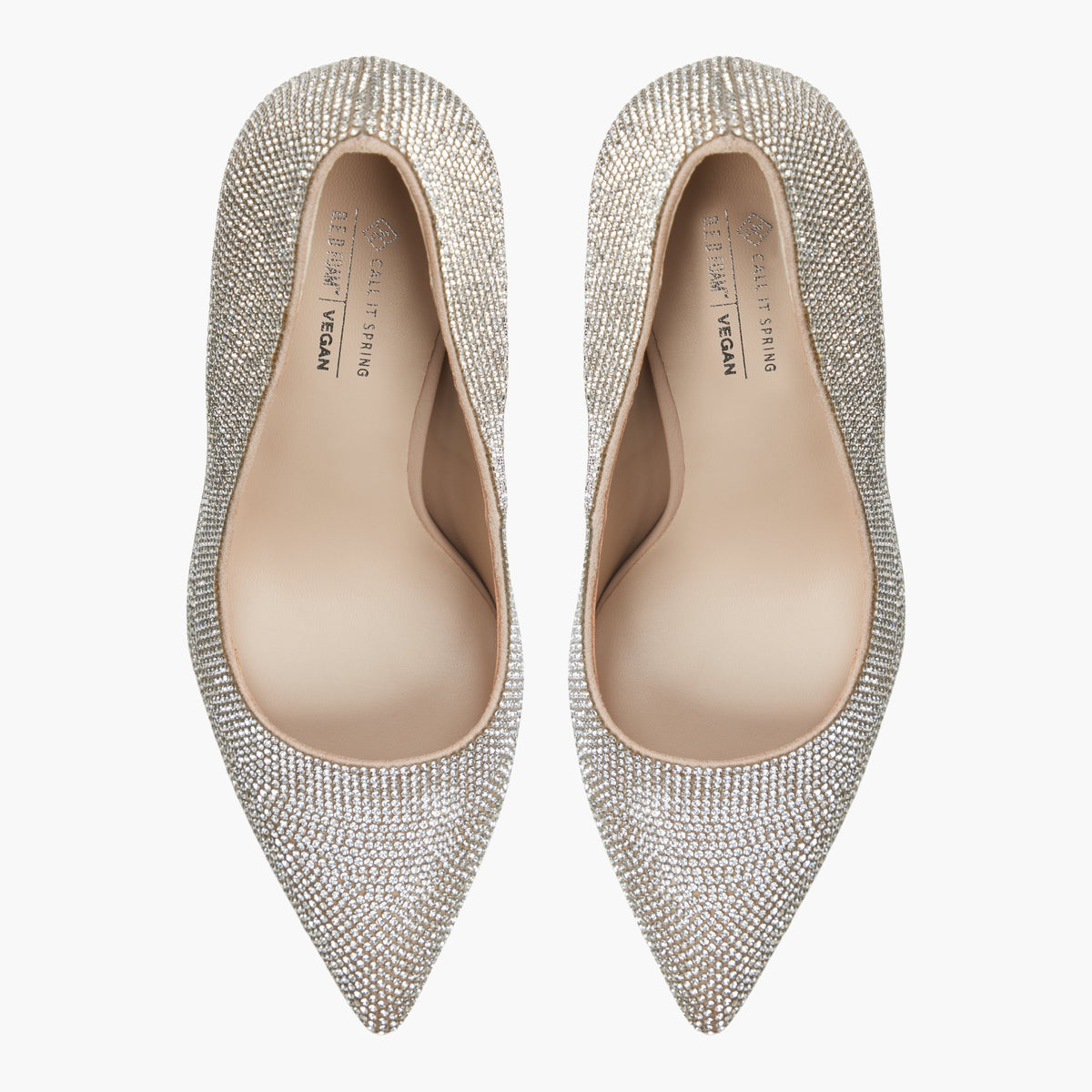 Top-down view of the Bone Marilynne Block Heel Pumps
