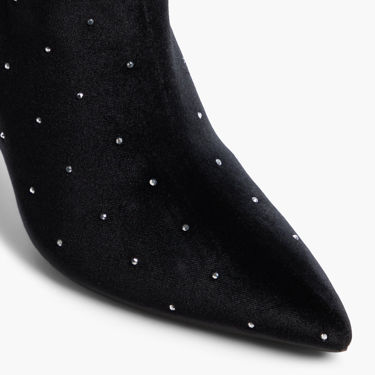 Close-up of the Black Ayako Knee-High Boots
