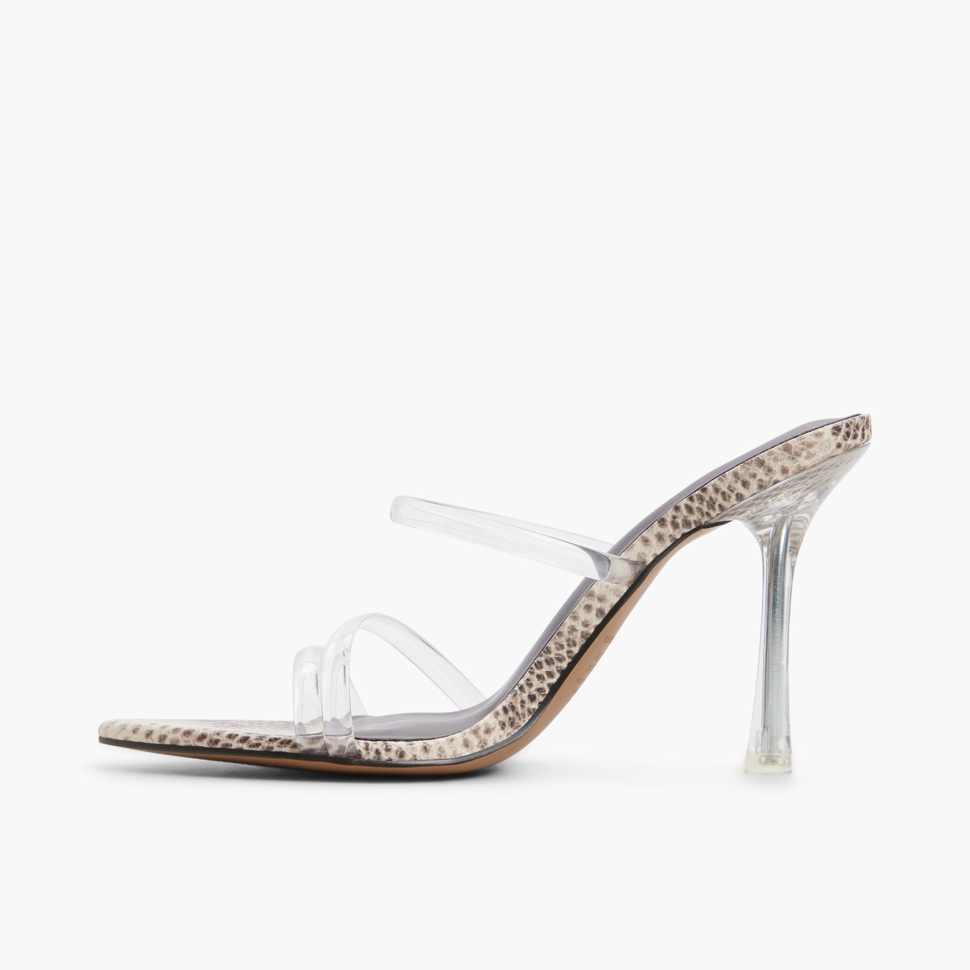 Side view of Other medium beige Celestyne Heeled Mule Sandals