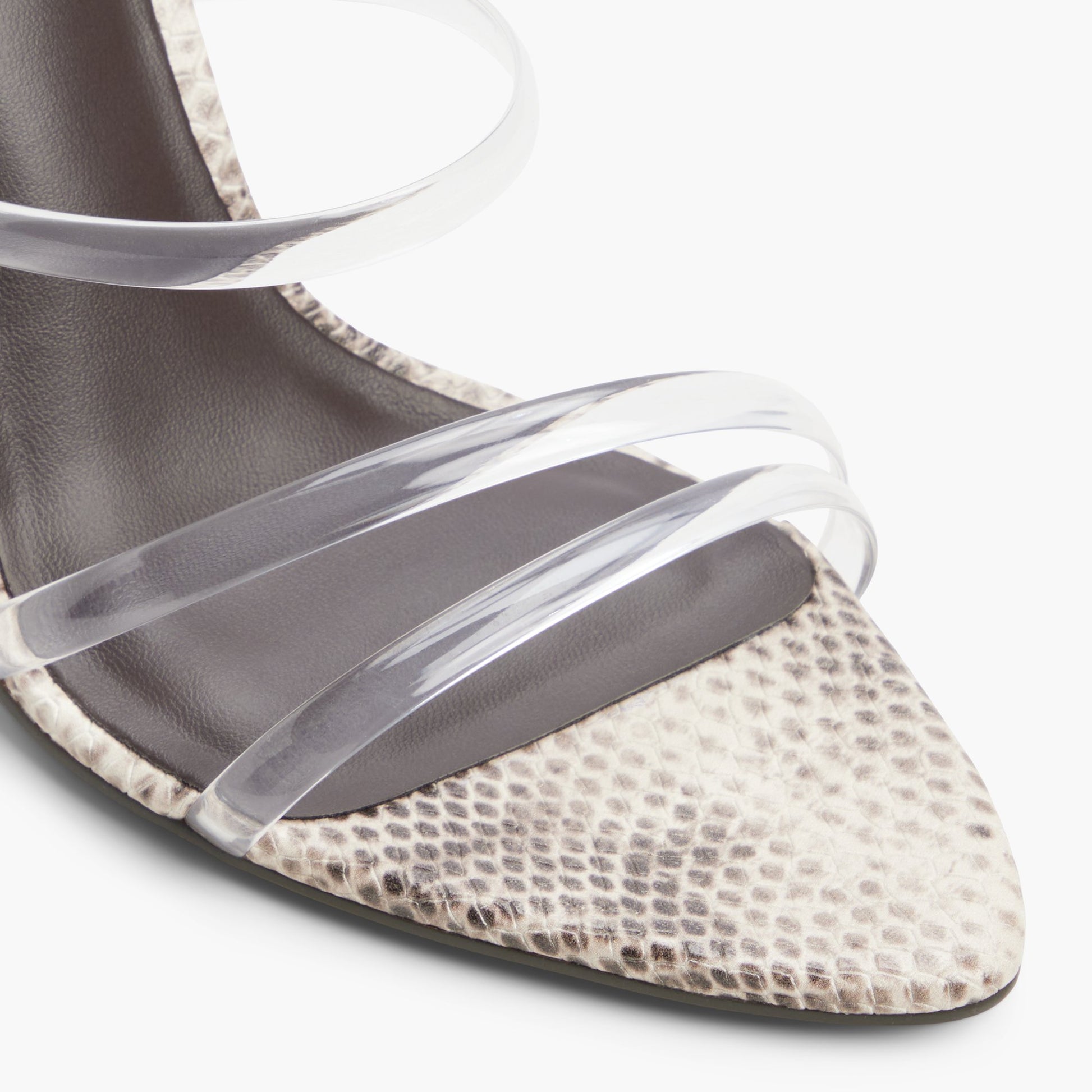 Close-up of the Other medium beige Celestyne Heeled Mule Sandals