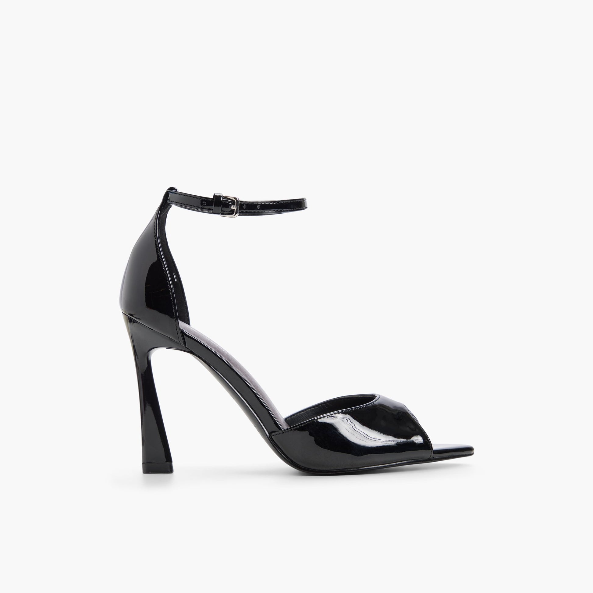 Main View of Black Juliia Heeled Sandals for Womens