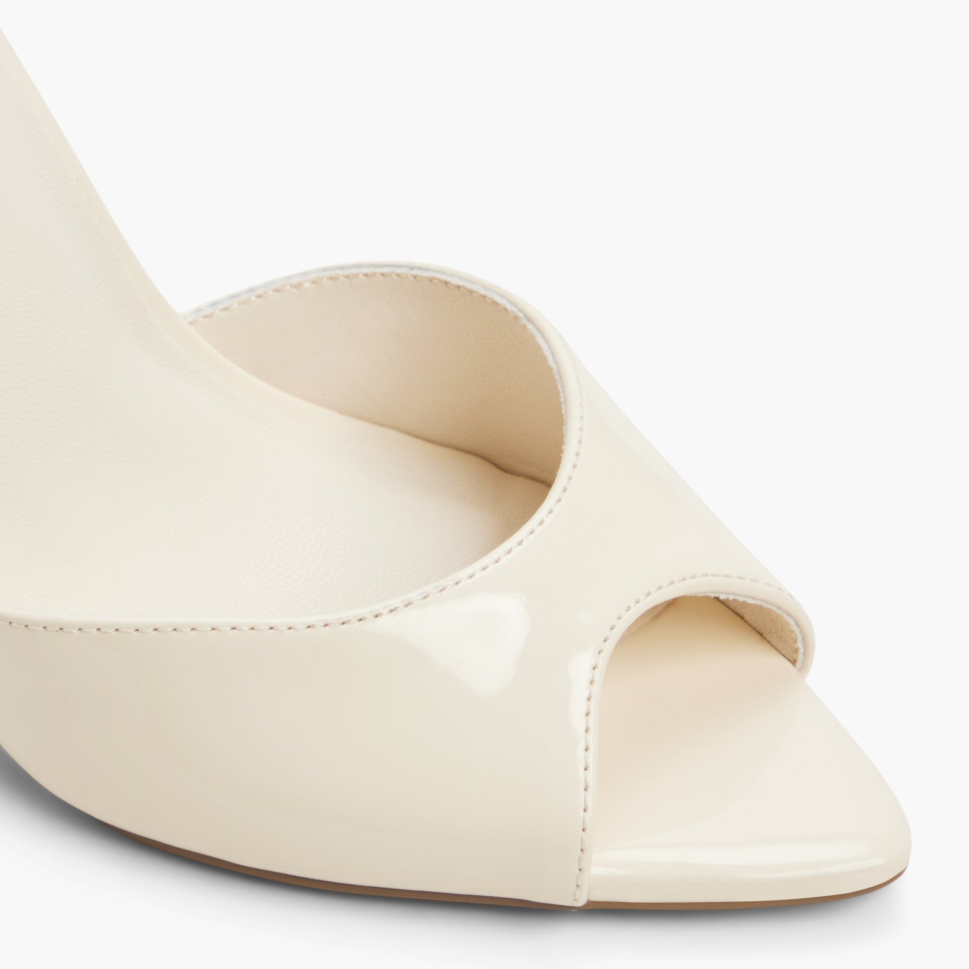 Close-up of the Cream Juliia Heeled Sandals