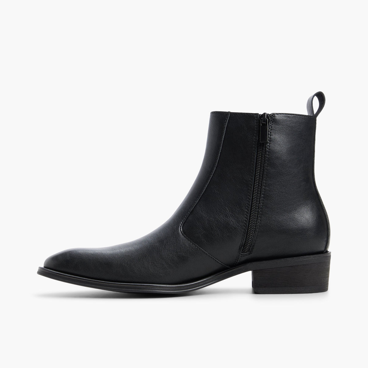 Vue latérale de Noir Rigby Boots