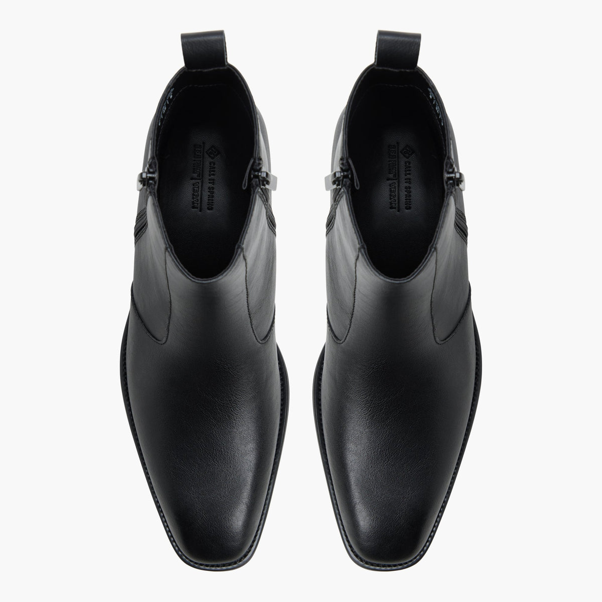 Vue de dessus de la Noir Rigby Boots