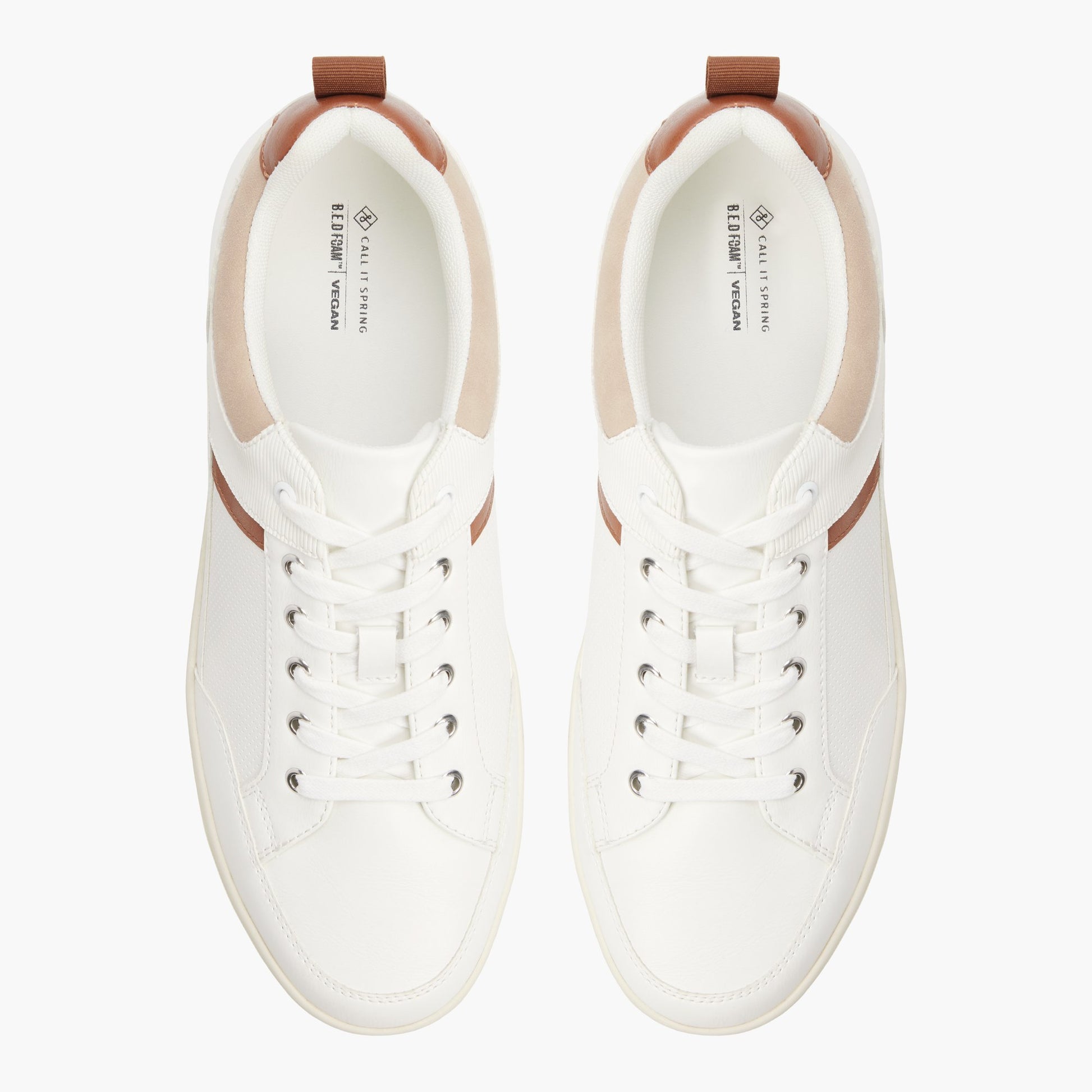 Vue de dessus de la Blanc Booster Sneakers