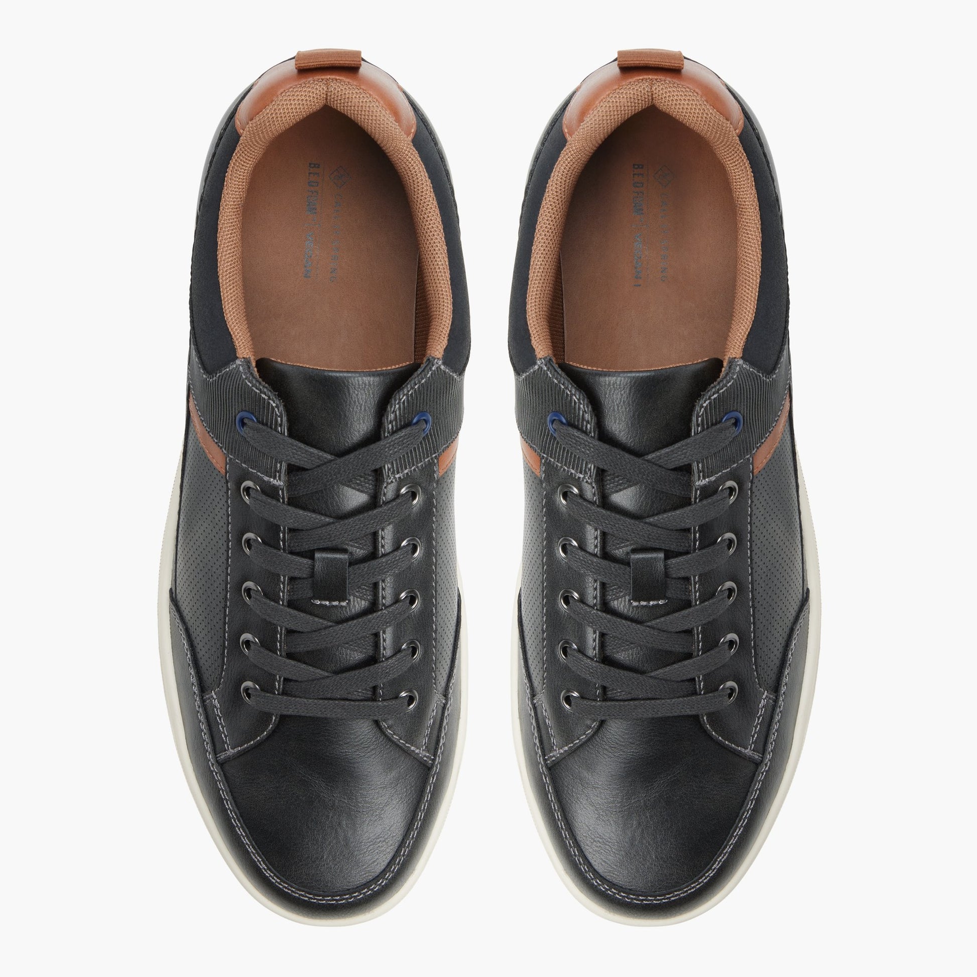 Vue de dessus de la Noir Booster Sneakers